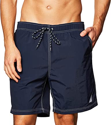 Photo 1 of Nautica Men's Standard Solid Quick Dry Classic Logo Swim-Trunk
MED