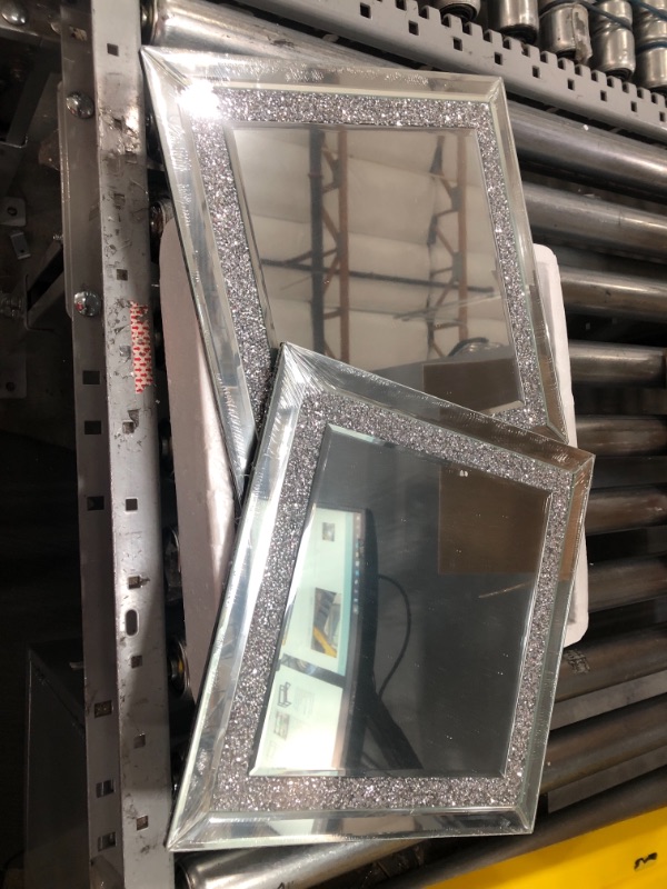 Photo 1 of 2 PACK 12X12" HANGING MIRRORS
