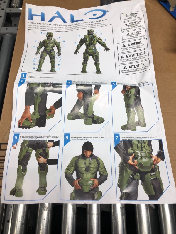 Photo 2 of Disguise Master Chief Ultra Prestige Halo Microsoft Costume, Small/4-6