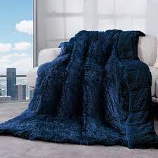 Photo 1 of 48" x 72" heavy blanket blue