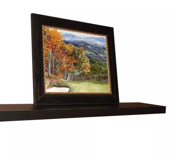 Photo 2 of 48" Floating Shelf Wall Mounted Hidden Brackets BLACK - Inplace

