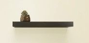 Photo 1 of 48" Floating Shelf Wall Mounted Hidden Brackets BLACK - Inplace

