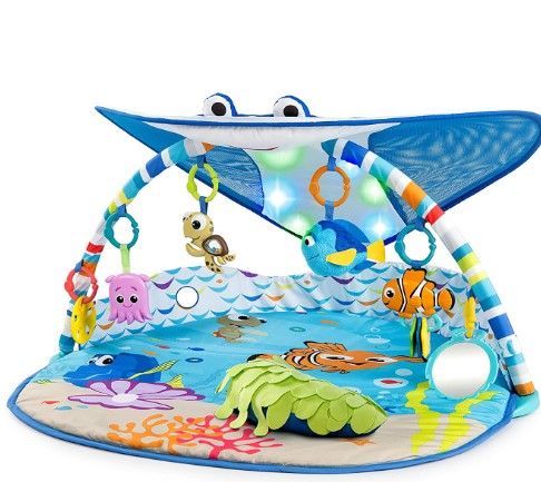 Photo 1 of Bright Starts Disney Baby Finding Nemo Mr. Ray Ocean Lights & Music Gym, Ages Newborn +
