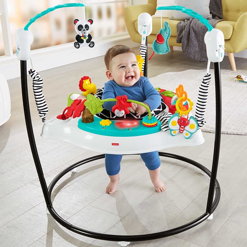 Photo 1 of Fisher-Price Animal Wonders Jumperoo, White 1 Count (Pack of 1)
