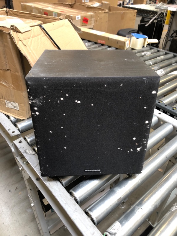 Photo 1 of Monoprice 60-Watt Powered Subwoofer - 8 Inch With Auto-On Function, For Studio And Home Theater Black