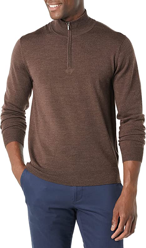 Photo 1 of Goodthreads Men's Lightweight Merino Wool Quarter-Zip Sweater XXL-TALL