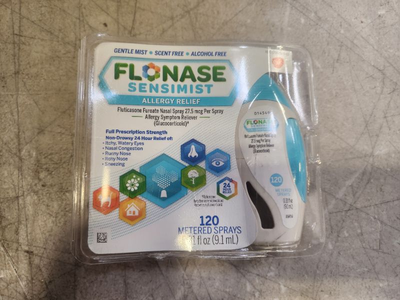 Photo 1 of Flonase Sensimist Allergy Relief Nasal Spray Non Drowsy Allergy Medication, Gentle Mist - 120 Sprays Adult 0.31 Fl Oz (Pack of 1) EXP APR/2025