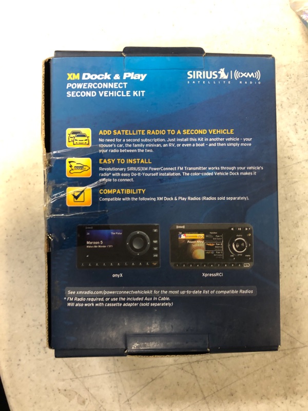 Photo 2 of  Sirius(R) Universal Dock & Play Vehicle Kit with PowerConnect(R), Complete vehicle kit to use Sirius(R) dock & play radios in an additional vehicle, Stereo audio output to connect to vehicle audio system, SADV2