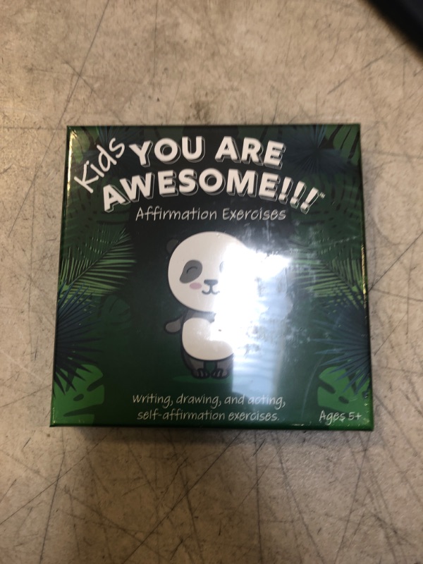 Photo 2 of You Are Awesome!!! Kids Affirmation Exercises 30 Cards Pre-school game to practice affirmations by Acting, Drawing and Writing. Self-Esteem, Calming affirmations, Confidence and self love boosting. Designed for kids to self guide themselves or interact as