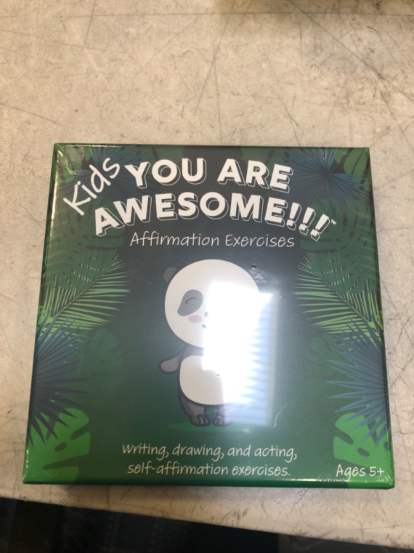 Photo 2 of You Are Awesome!!! Kids Affirmation Exercises 30 Cards Pre-school game to practice affirmations by Acting, Drawing and Writing. Self-Esteem, Calming affirmations, Confidence and self love boosting. Designed for kids to self guide themselves or interact as