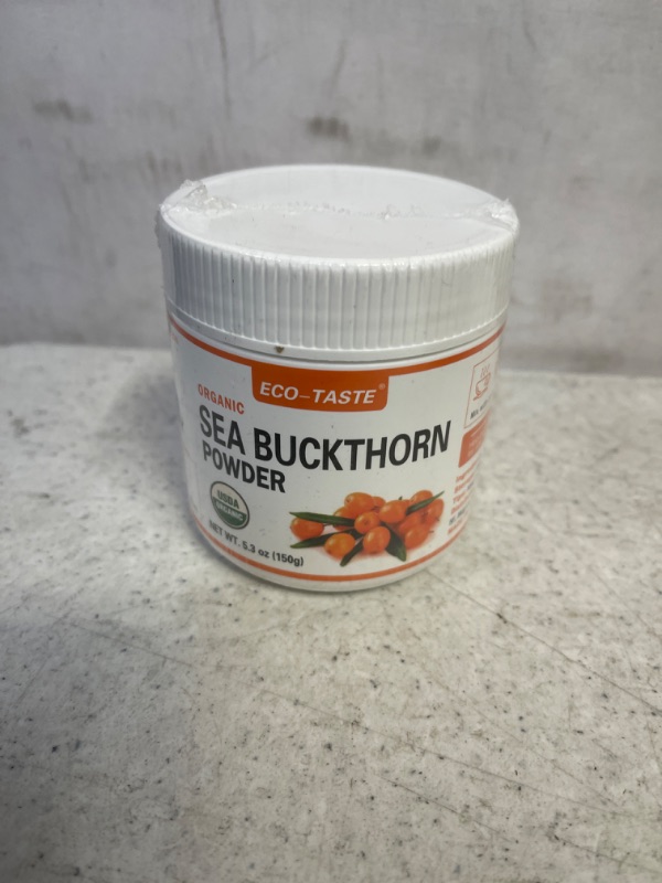 Photo 2 of ECO-TASTE Sea Buckthorn Powder, 5.3oz(150g), 100% Pure, Vegan Friendly, No Additives, Non-GMO