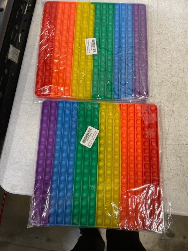 Photo 2 of 2 PACK Zoldag 256 Bubbles Jumbo Huge Rainbow Pop Pops Poppers it Sensory Fidget Toy