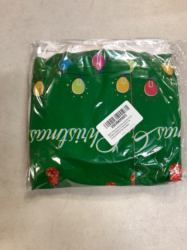 Photo 1 of Christmas Decorations 41Pcs,Christmas Paper Plates, Christmas Table Decorations Christmas Disposable Dinnerware Set Includes Paper Plates Napkins Tablecloths for Christmas Party Supplies