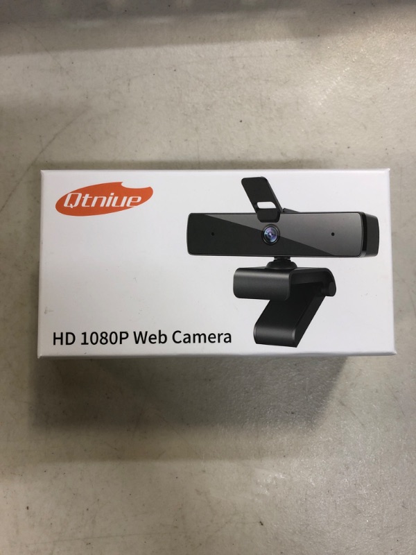 Photo 2 of Qtniue Webcam with Microphone and Privacy Cover, FHD Webcam 1080p, Desktop or Laptop and Smart TV USB Camera for Video Calling, Stereo Streaming and Online Classes 30FPS---**FACTORY SEALED***
