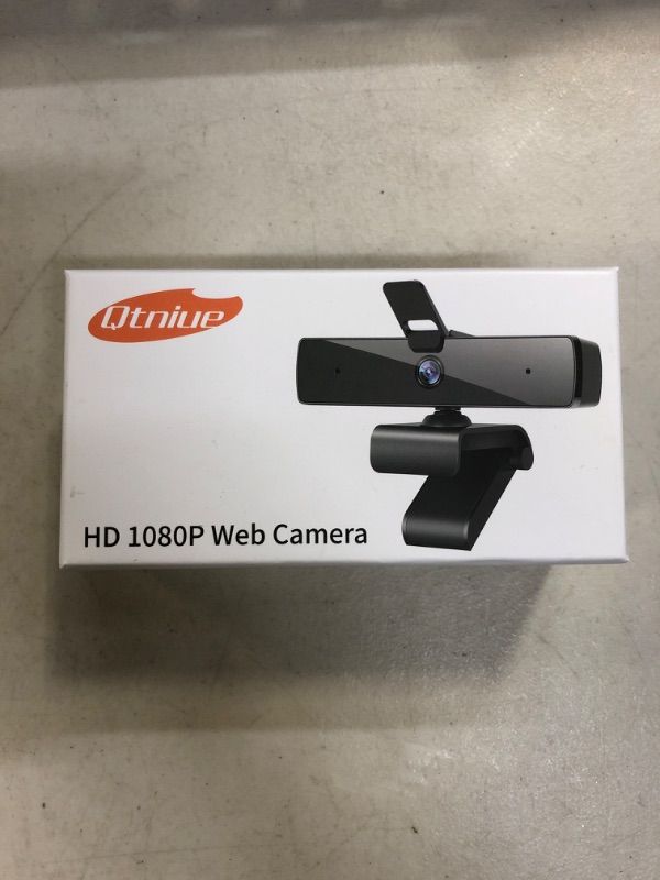 Photo 2 of Qtniue Webcam with Microphone and Privacy Cover, FHD Webcam 1080p, Desktop or Laptop and Smart TV USB Camera for Video Calling, Stereo Streaming and Online Classes 30FPS