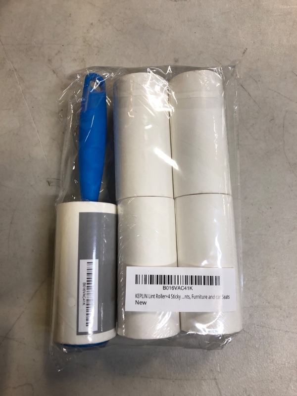 Photo 3 of KEPLIN Lint Roller - Including 4 x Sticky Roller Replacement Heads, Quick and Easy to Use Lint Rollers, Pet Hair Remover, Removes Dust and Fluff from Garments, Furniture and Car Seats  -- FACTORY SEALED --