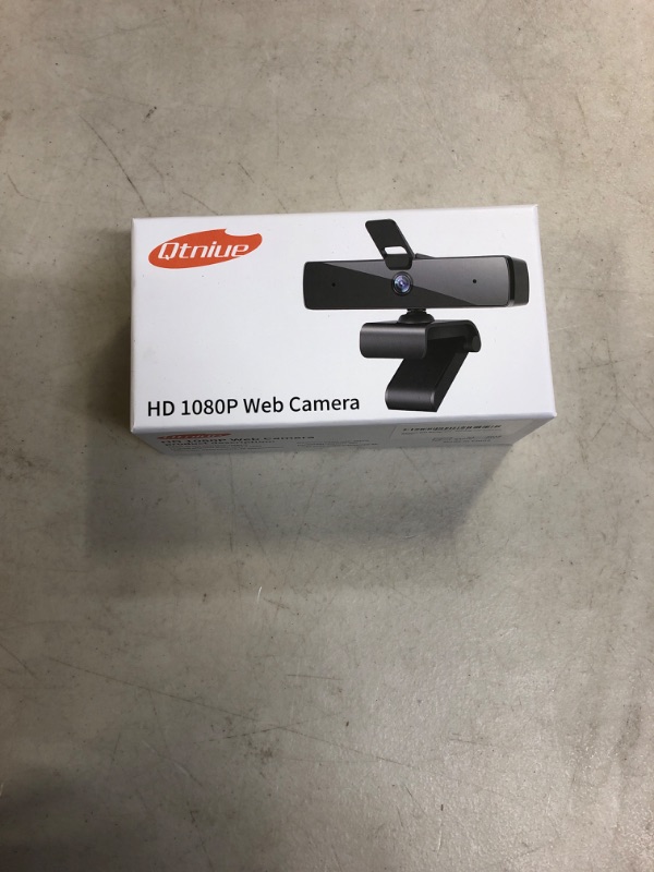 Photo 2 of Qtniue Webcam with Microphone and Privacy Cover, FHD Webcam 1080p, Desktop or Laptop and Smart TV USB Camera for Video Calling, Stereo Streaming and Online Classes  -- FACTORY SEALED --
