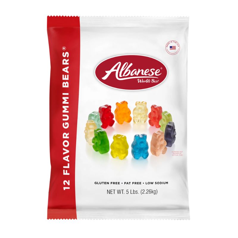 Photo 1 of Albanese World's Best 12 Flavor Gummi Bears, 5lbs  -- BB APRIL 19, 2024 --
