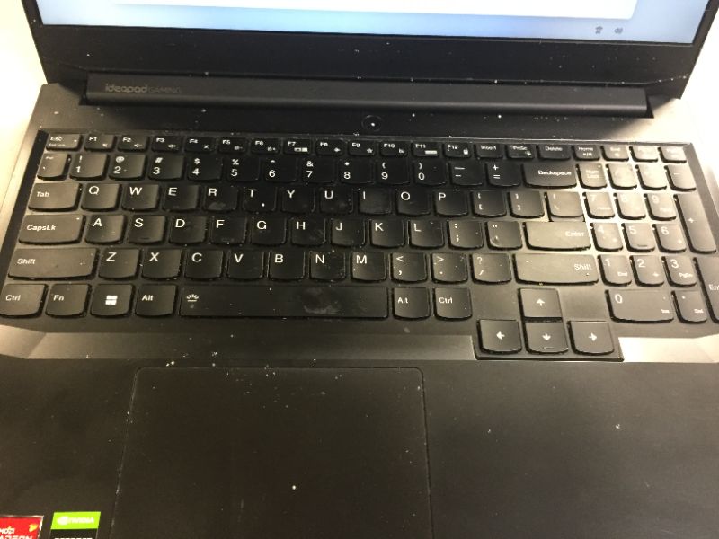 Photo 3 of Lenovo - IdeaPad Gaming 3 15.6" FHD 120Hz Laptop - AMD Ryzen 5 5600H - NVIDIA GeForce GTX 1650 - 16GB Memory - 1TB SSD - Shadow Black - ITEM IS DIRTY - NEEDS TO BE CLEANED -