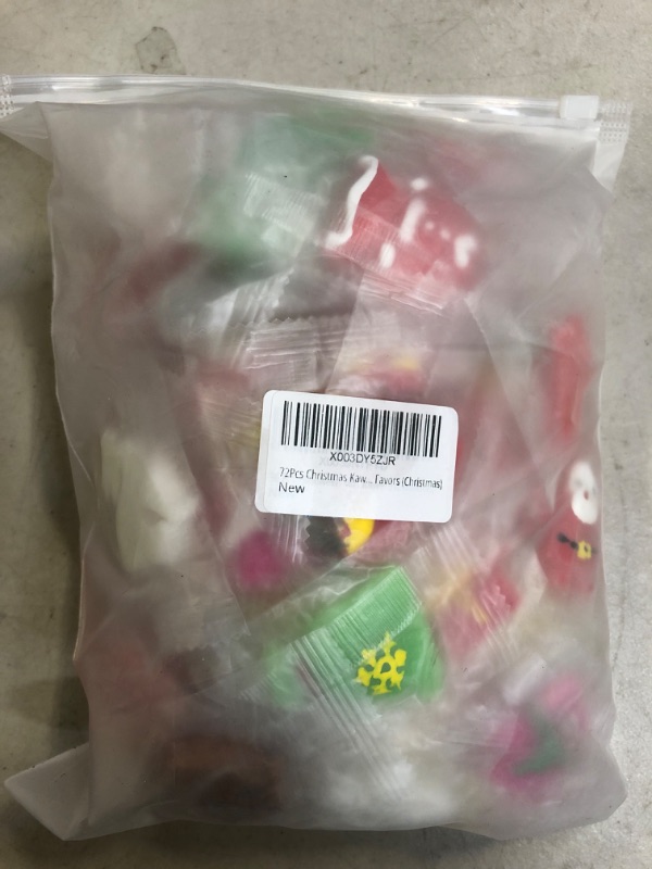 Photo 1 of 72Pcs Christmas Kawaii Squishies,Mini Mochi Squishy Squeeze Toys Stress Reliever Anxiety Packs for Kids Christmas Party Favors (Christmas)