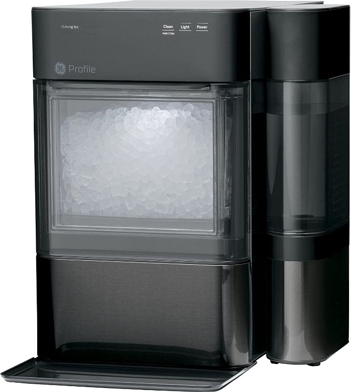 Photo 1 of GE Profile Opal 2.0 | Countertop Nugget Ice Maker with Side Tank | Ice Machine with WiFi Connectivity | Smart Home Kitchen Essentials | Black Stainless
