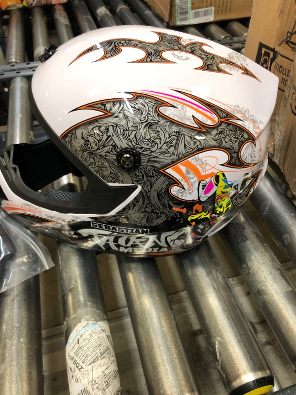 Photo 1 of  L Motocross Helmet BMX MX ATV Dirt Bike Helmet Racing Style HF801