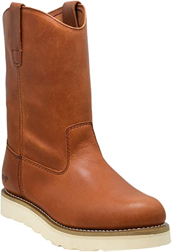 Photo 1 of Golden Fox 12" Work Boot Pull On Wellington Wedge Lightweight Outsole for Construction Farming and Ranching 9
