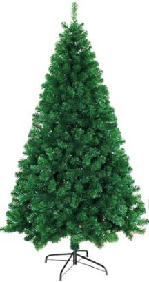 Photo 1 of 7.5ft Artificial Christmas Tree, Xmas Premium Spruce North Valley Holiday Hinged Pine Decorations Trees for Home Office Party Indoor Outdoor Decoration w/ 450 Branch Tips Easy Assembly, Foldable Base 7.5 ft