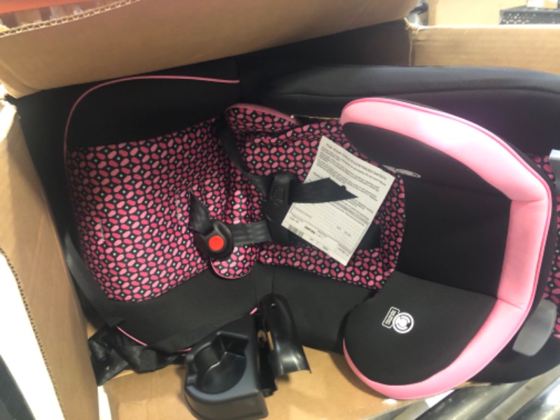 Photo 2 of Cosco Empire All-in-One Convertible Car Seat, Extended Use All-in-One Car Seat: Rear-Facing 5-40 pounds, Forward-Facing Harness 22-50 pounds, and Belt-Positioning 40-80 pounds, Spring Petals