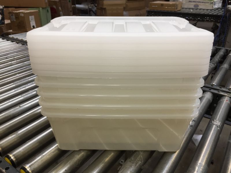 Photo 2 of IRIS USA, Inc. TB-42 12 Quart Stack & Pull Box, Multi-Purpose Storage Bin, 5 Bins Included *** ONLY FIVE BINS INCLUDED ***