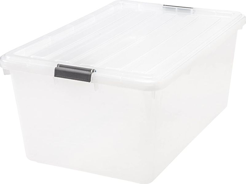 Photo 1 of  Storage Bin with Buckle Down Lid, 1-Pack, Sturdy and Versatile