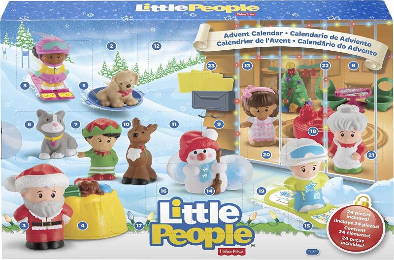 Photo 1 of Fisher-Price Little People Advent Calendar, Count down to Christmas with your toddler's favorite Little People friends & fun yuletime accessories!