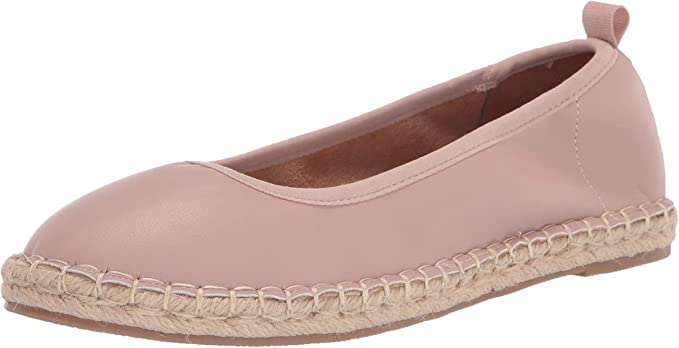 Photo 1 of Amazon Essentials Women's Espadrille Ballet Flat Size 10 Beige and pink (pack of 2) 
