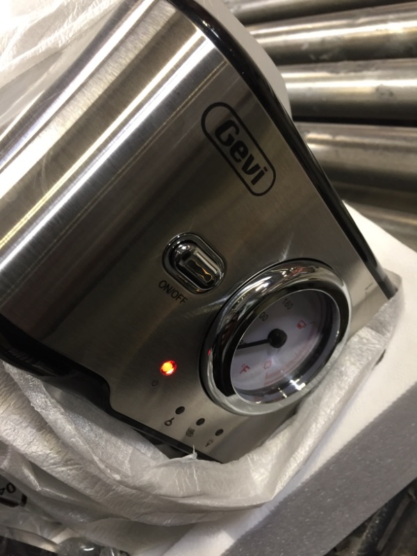 Photo 4 of +++PARTS ONLY++ Gevi Espresso Machine 15 Bar Pump Pressure, Cappuccino Coffee Maker with Milk Foaming Steam Wand for Latte, Mocha, Cappuccino, 1.5L Water Tank Silver-6 Espresso Machine 