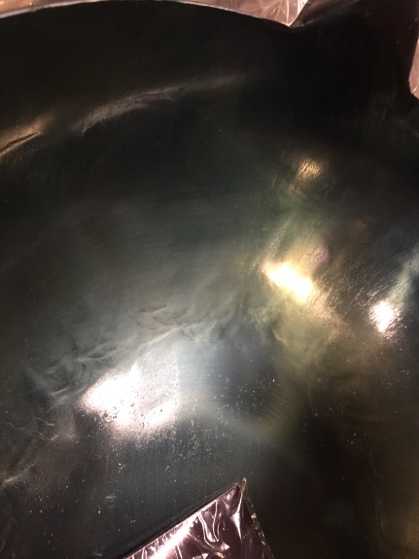Photo 3 of 13,5-inch Pre-Seasoned Blue Carbon Steel Wok Flat Bottomed
