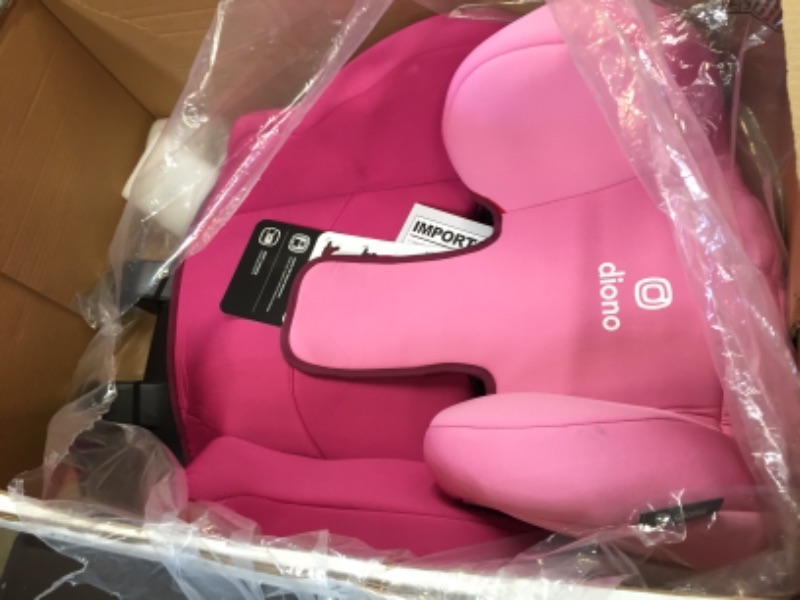 Photo 2 of Diono Cambria 2 XL, Dual Latch Connectors, 2-in-1 Belt Positioning Booster Seat, High-Back to Backless Booster with Space and Room to Grow, 8 Years 1 Booster Seat, Pink 2020 Pink