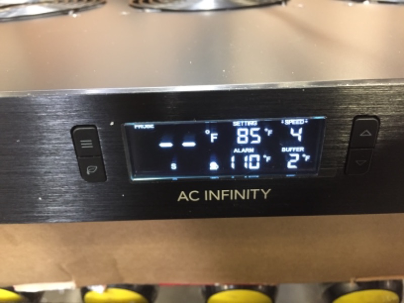 Photo 3 of AC Infinity CLOUDPLATE T2, Rack Mount Fan 1U, Top Exhaust Airflow, for Cooling AV, Home Theater, Network 19” Racks