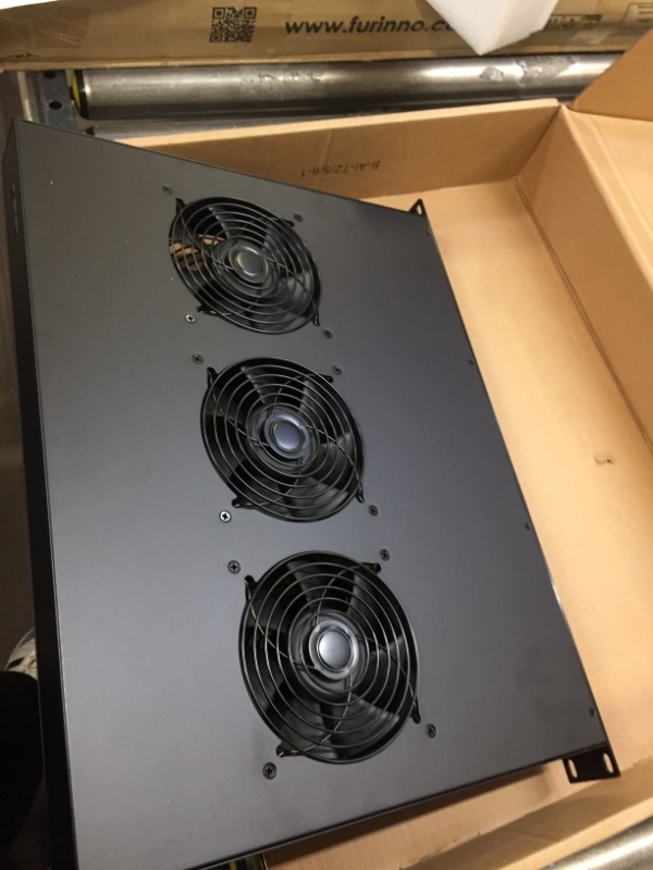 Photo 2 of AC Infinity CLOUDPLATE T2, Rack Mount Fan 1U, Top Exhaust Airflow, for Cooling AV, Home Theater, Network 19” Racks