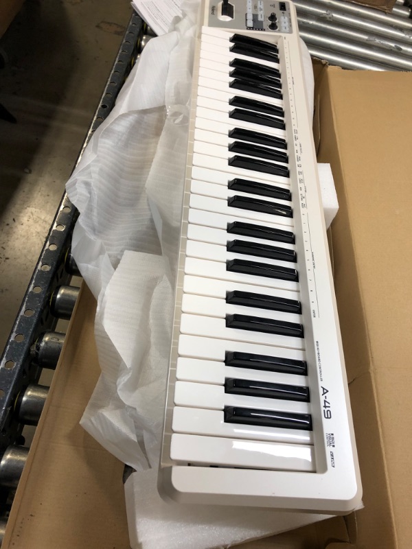 Photo 2 of Roland A-49 Lightweight 49-Key MIDI Keyboard Controller, White