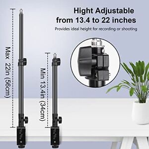 Photo 1 of iFongsh 180° Rotatable Camera Desk Mount Stand 13.4"-22" Adjustable Tabletop