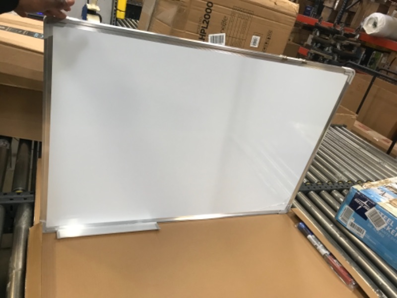 Photo 2 of White Board, Dry Erase Board, Dry Erase White Board , Magnetic Dry Erase Board, White Board for Wall, 24*36 inches, Wall Mounted Board for Kids, Home, Office, School 2436inch magnetic