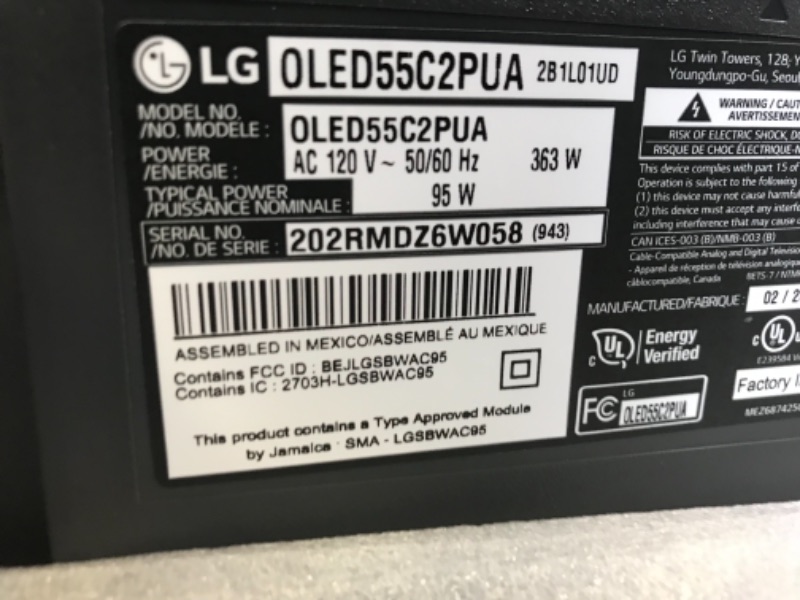 Photo 5 of LG 55-inch Class OLED evo C2 Series 4K Smart TV with Alexa Built-in OLED55C2PUA S90QY 5.1.3ch Sound bar w/Center Up-Firing, Dolby Atmos DTS:X, Works w/Alexa, Hi-Res Audio, IMAX Enhanced
