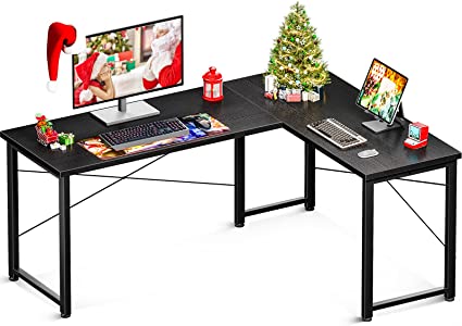 Photo 1 of Coleshome 61" L Shaped Desk Computer Desk, L Desk Computer Corner Desk for Home Office Gaming Writing Workstation, Space-Saving, Easy to Assemble
