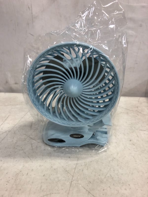 Photo 3 of Small Clip on Fan, 6” CVT USB Desk Fan