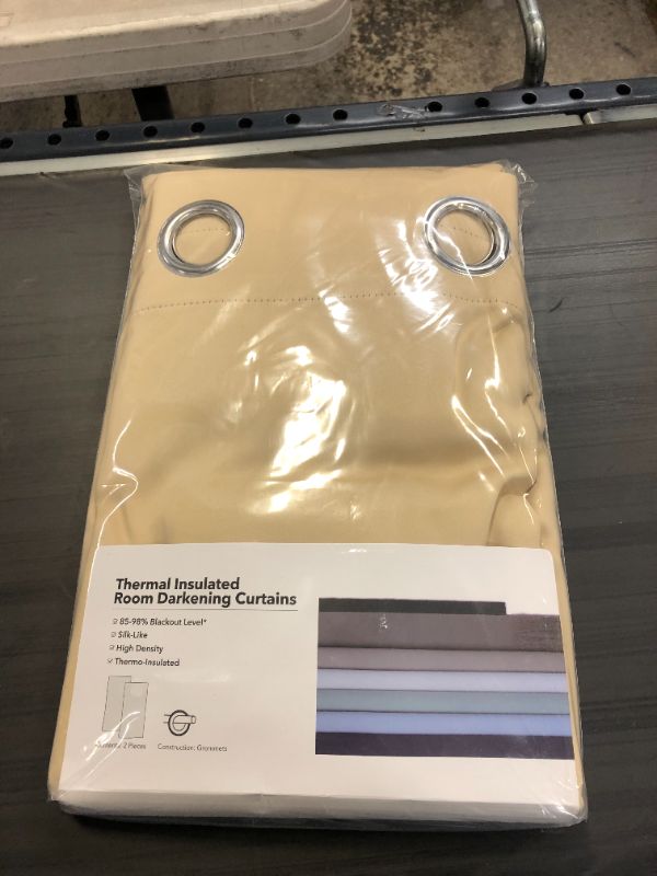 Photo 2 of  Blackout Curtains  - Light Beige, 52 Inch Wide by 63 Inch...
