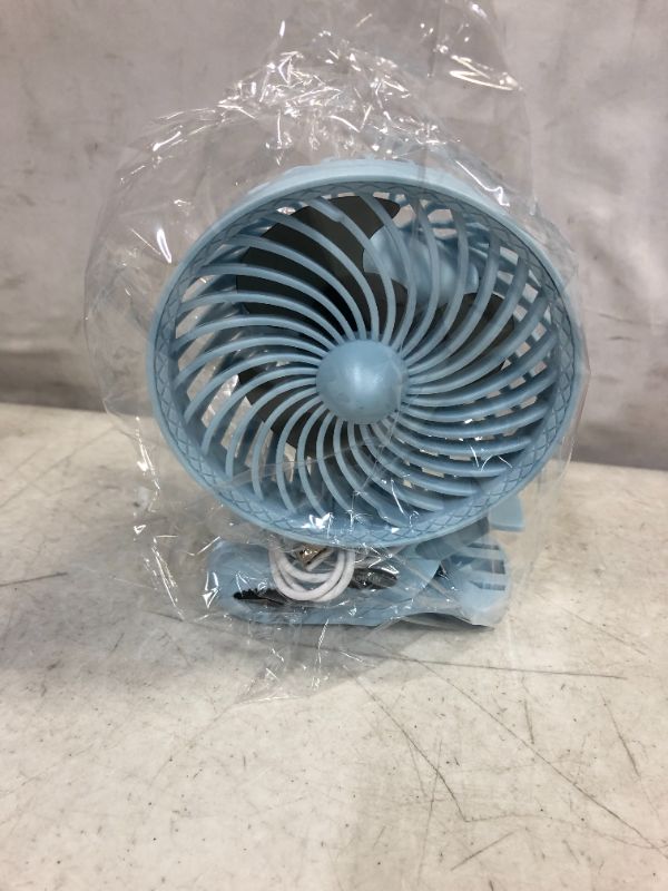 Photo 3 of HONYIN Small Clip on Fan, 6” CVT USB Desk Fan