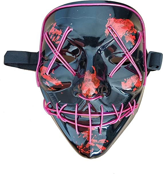 Photo 1 of Himine Cosplay LED Mask Light up Mask for Festival Party Halloween
