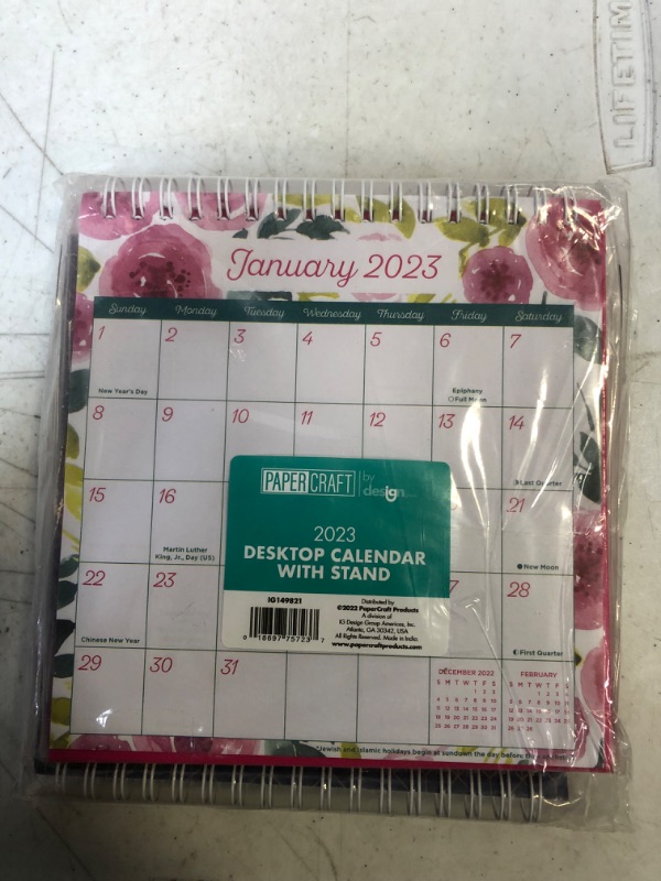 Photo 1 of 3 PACK 2023 MINI CALENDARS, DESKTOP CALENDAR WITH STAND