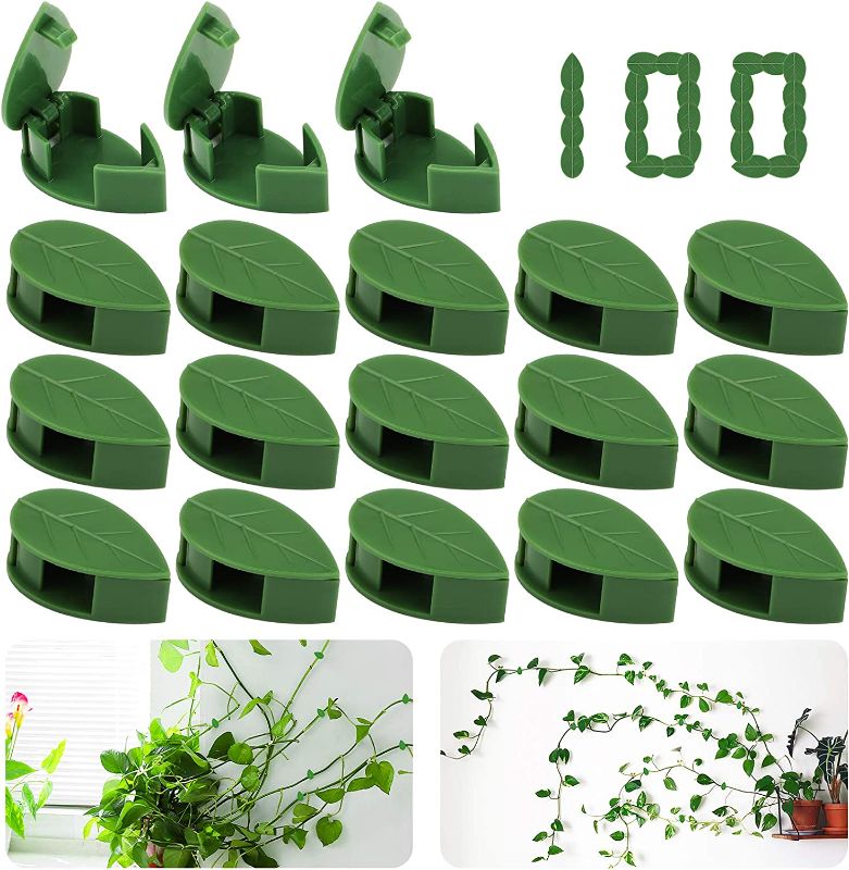 Photo 1 of 100PCS Garden Plant Climbing Wall Fixture Clips, Invisible Self-Adhesive Fixer Sticky Hook Plants C
