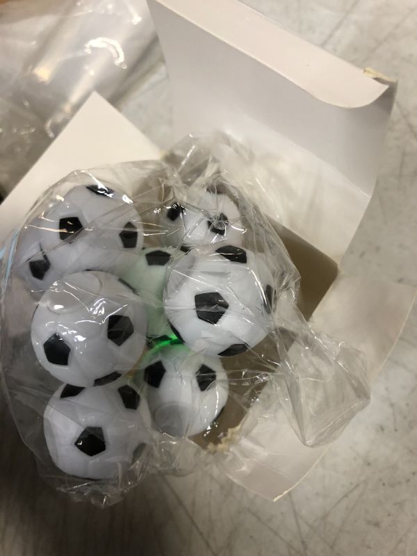 Photo 4 of 12 Pcs Soccer Party Favors Goodie Bag Stuffers LED Light up Soccer Stress Balls Fidget Toys Glow in the Dark Balls